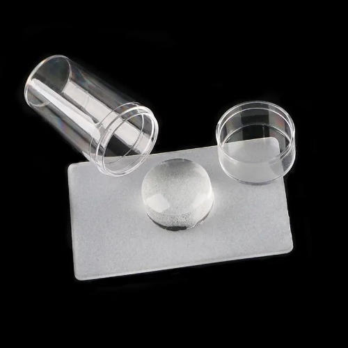 MODAIO-Clear Silicone Nail Art Stamper, DIY Transparent Silicone Nail Stamper, For Fast French Nails Tip