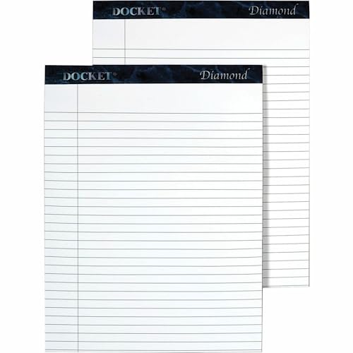 Recycled White Legal Wide Rule Notebook, 50 Sheets