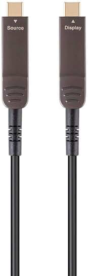 Fiber optic USB-C to USB-C cable, 75 ft, 4K@60Hz