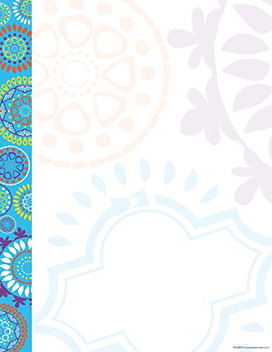 Chevron and dot decorative paper set, 200 sheets