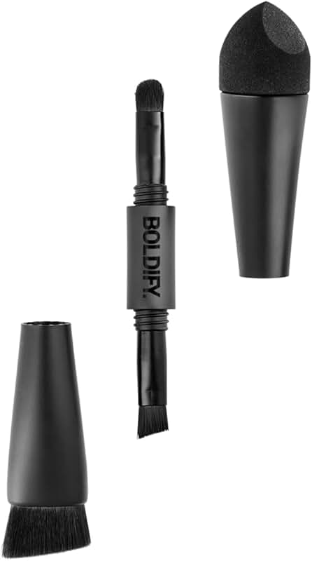 Four-Ended Hairline Powder Brush for Blending and Touch-Ups