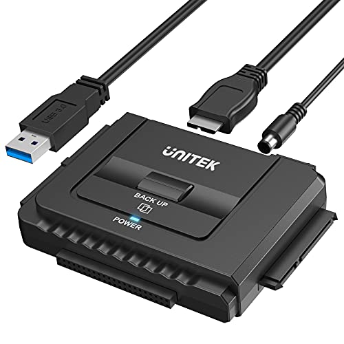 USB 3.0 to IDE and SATA External Hard Drive Adapter Kit for 2.5/3.5 HDD/SSD