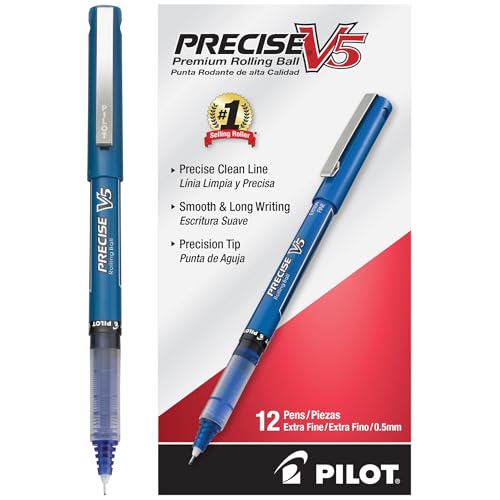 Blue 0.5 mm rollerball pens, pack of 12