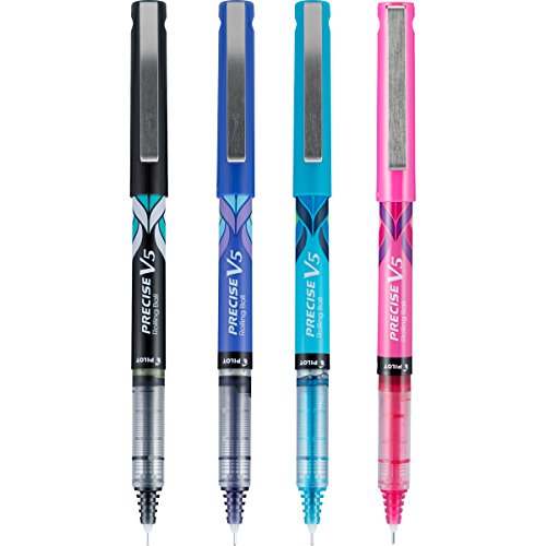 Set of 4 colored fine point rollerball pens