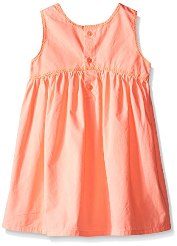 Lace Trim Dress (Baby) - Orange-3 Months