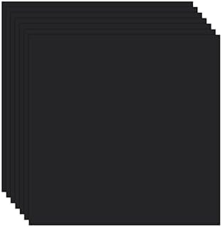 Black 12x12-inch Thick Cardstock, 30 Sheets