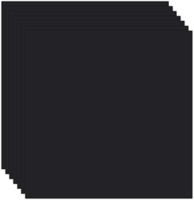 Black 12x12-inch Thick Cardstock, 30 Sheets