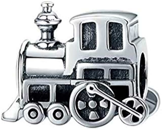 Travel-themed silver charm with airplane globe and heart