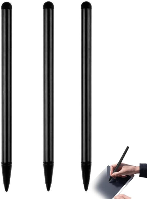 Set of three high-sensitivity touch screen stylus pens