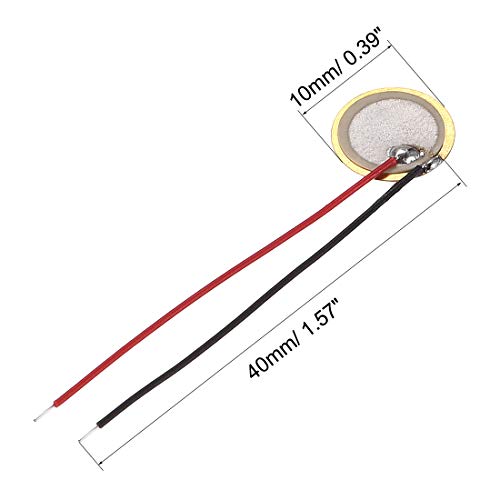 10 Pcs Piezo Discs 10mm Acoustic Pickup Transducer Element Trigger Buzzer CBG Guitar