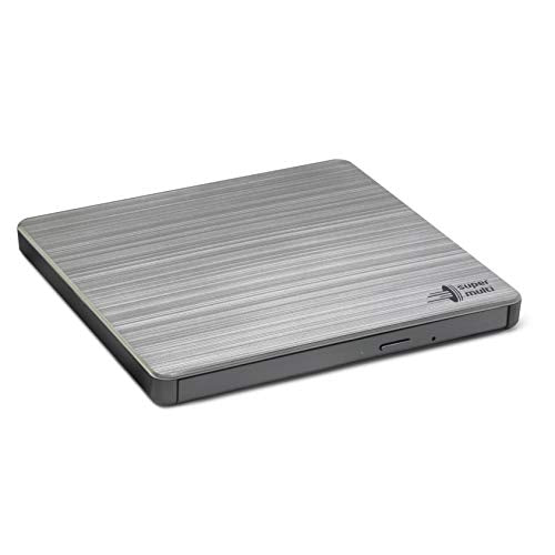 '-LG GP60 External DVD Drive, Slim Portable DVD Burner/Writer/Player for Laptop, Windows and Mac OS Compatible, USB 2.0, 8X Read/Write Speed Silver