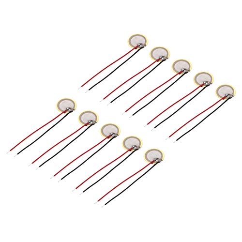 10 Pcs Piezo Discs 10mm Acoustic Pickup Transducer Element Trigger Buzzer CBG Guitar