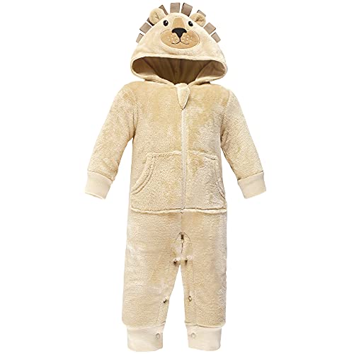 Unisex  Plush Jumpsuits, Lion, 3-6 Months