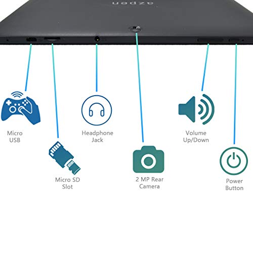 10 Inch Android 10 OS Google Tablet by Dual Cameras HD 1280 x 800 IPS Display 2GB RAM 32GB Storage Bluetooth GPS