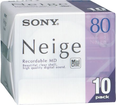 MD80 Minidisc Neige 80 Minute Pack 10