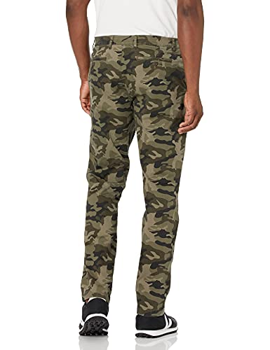 Goodthreads Men's Slim-Fit 11" Comfort Stretch Canvas Cargo Short, Black, 30
