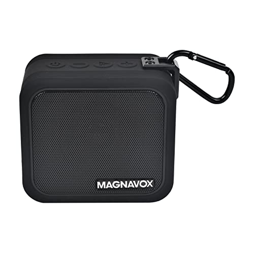 MMA3927 Waterproof Portable Bluetooth Speaker with Carabiner Clip in Black | True Wireless Stereo (TWS) Bluetooth Speaker | IP66 Waterproof and Dust Protection |