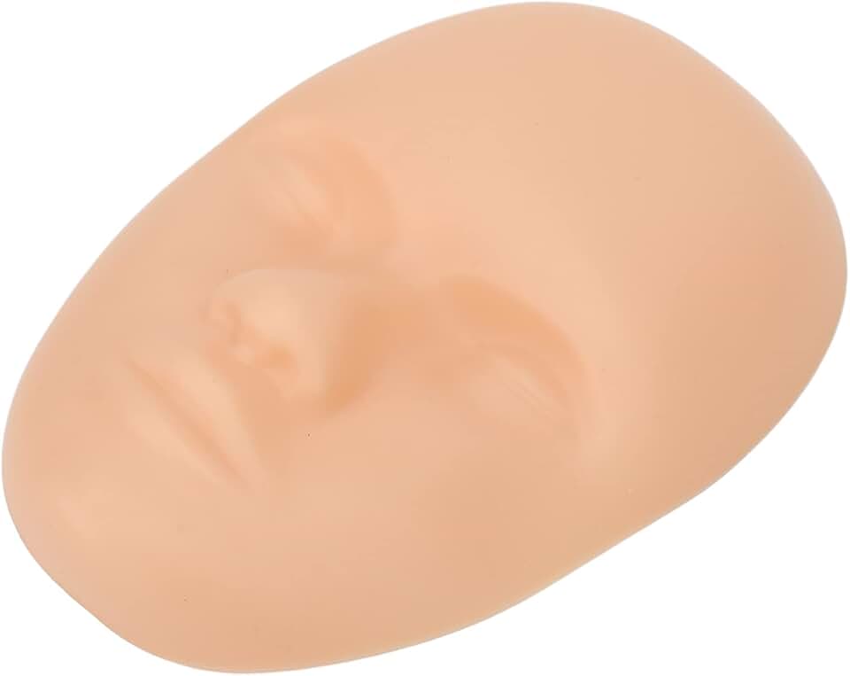 10-Pack Soft Silicone Practice Heads for Makeup Training