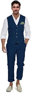 Men's Slim Fit Linen Suit for Summer and Casual Wear