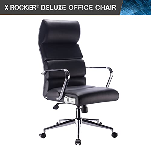 0778001, Wireless 2.0 Bluetooth Executive Office Chair, Black/Chrome