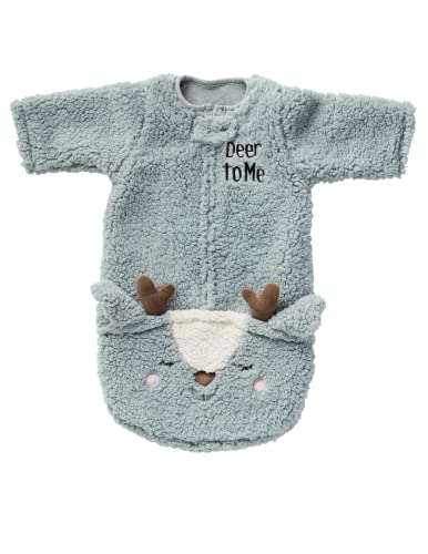Baby Deer to Me Cozy Bag Onesie, Blue, One Size