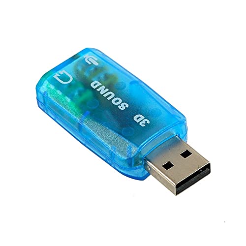 1 pcs 3D Audio Card USB 1.1 for Mic/Speaker Adapter Surround Sound 7.1 CH for Laptop Notebook