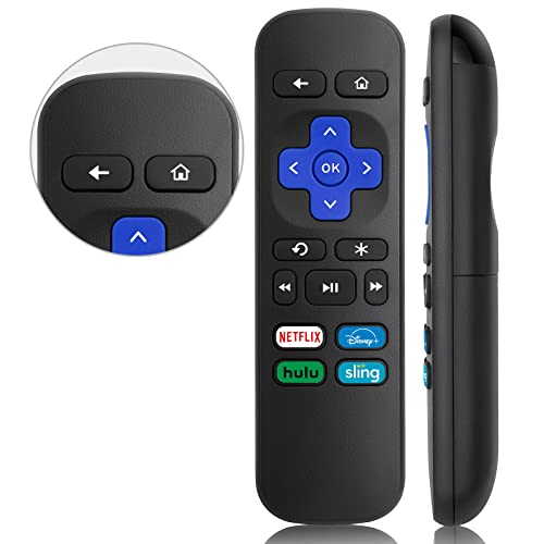 Remote control replacement for Roku 1, 2, 3, 4, and Express