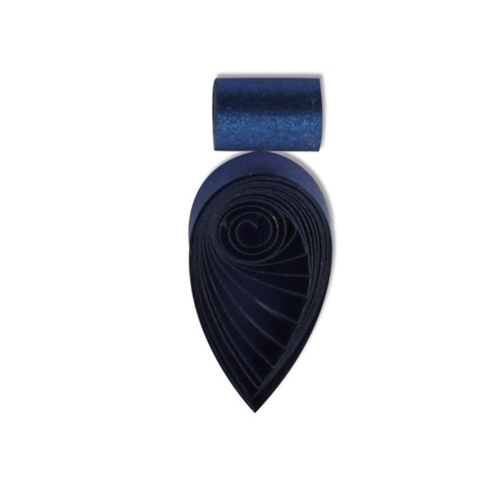 Navy Blue Metallic Quilling Paper Strips 60pcs 5mm