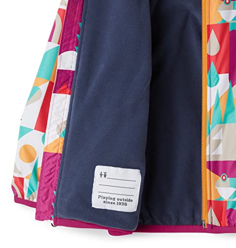 Baby Mini Pixel Grabber II Wind Jacket, Wild Fuchsia Summer Escape, 0/3