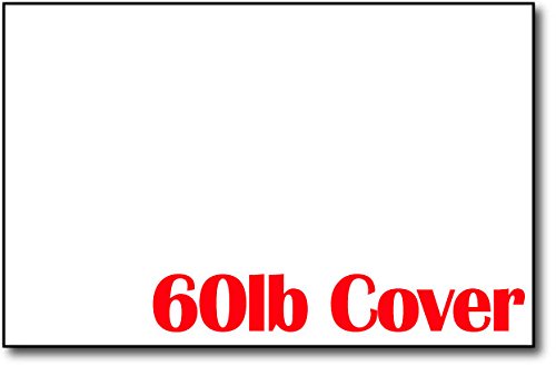 White 60lb Cover Sheets, 5 1/2" x 8 1/2", 250 Sheets