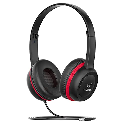 Kids Headphones, Ear Headphones for Kids, Wired Headphones with Safe Volume Limiter 85dB, Adjustable and Flexible for Kids, Boys, Girls,Suit for School Classroom Students Teens Children