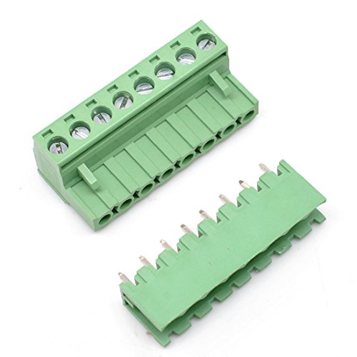 10 Set 8-Pin 5.08mm Pitch Male Female PCB Screw Terminal Block (8P x 10pairs)