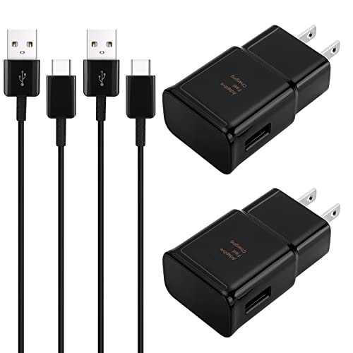 Fast USB Type C Charger Cable for Samsung Galaxy Phones, 2 Pack