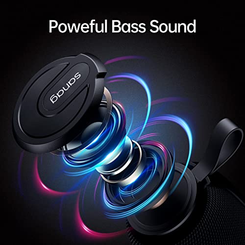 Portable Bluetooth Speaker, 360 HD Surround Loud Sound and Deep Bass, 25W Wireless Stereo Dual Pairing, IPX7 Waterproof, Bluetooth 5.0, 24H Playtime for Outdoors, Travel, Home and Party