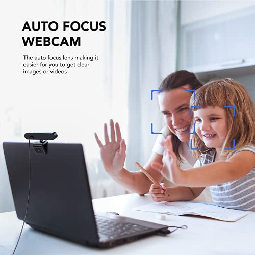 4K Webcam, HD Webcam with Microphone AutoFocus 8MP USB Webcam Computer Web Camera with Sony Sensor, Privacy Cover and Tripod, Plug and Play Streaming Webcam for PC Desktop/Laptop/Zoom/Skype