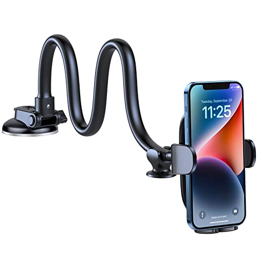 Windshield Phone Mount for Car with 13-Inch Gooseneck