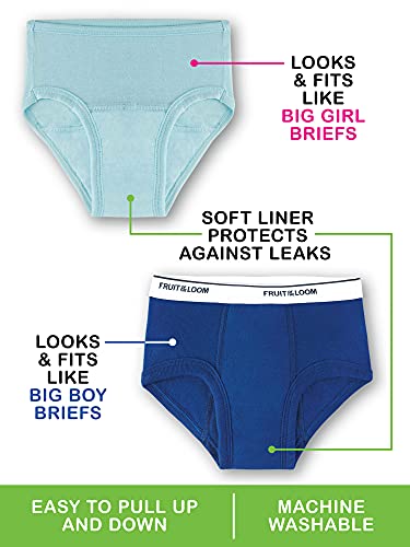 uni  baby Potty Training (6 Pack) Underwear, Girls Brief - Assorted Color, 2T US