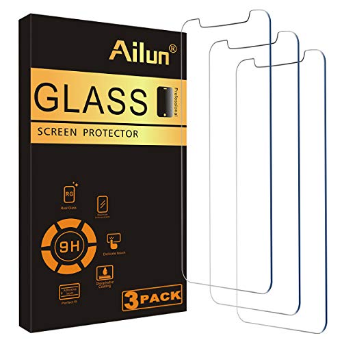 3-Pack 5.8 Inch Tempered Glass Screen Protectors for iPhone 11 Pro/Xs/X