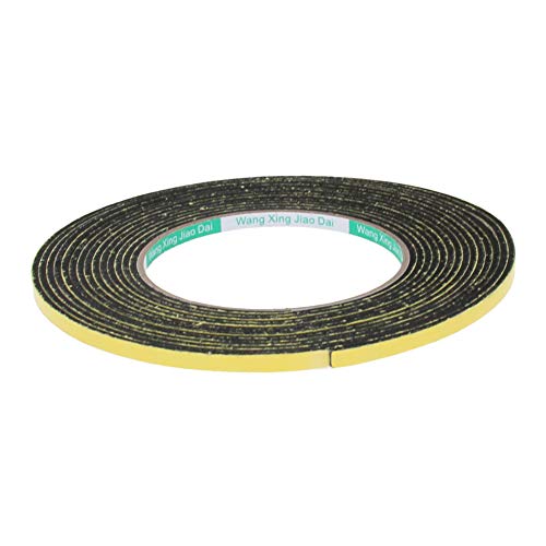 1 Roll Door Weather Stripping Insulation 16.4 Feet, 0.2inch W * 0.08inch THK Weather Stripping Insulation for Door Seal Window Foam Insulation Tape