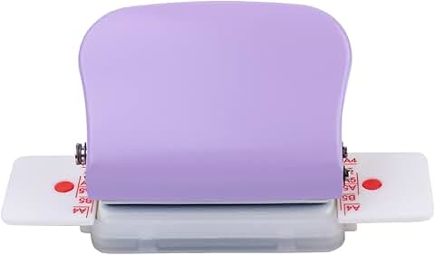 6-Hole Puncher for A4 A5 B5 Paper, Handheld Metal Tool