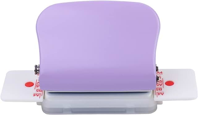 6-Hole Puncher for A4 A5 B5 Paper, Handheld Metal Tool