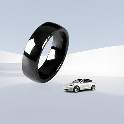 Ceramic RFID Smart Ring for Model 3 & Y (US Size 8)