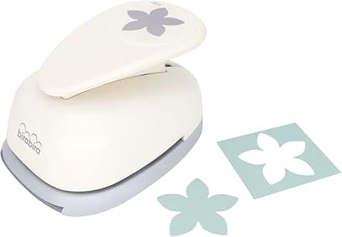 2.5 Inch Petal Lever Action Flower Punch for Paper Crafts