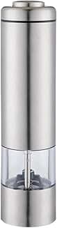 Electric Stainless Steel Salt and Pepper Grinder with Stand