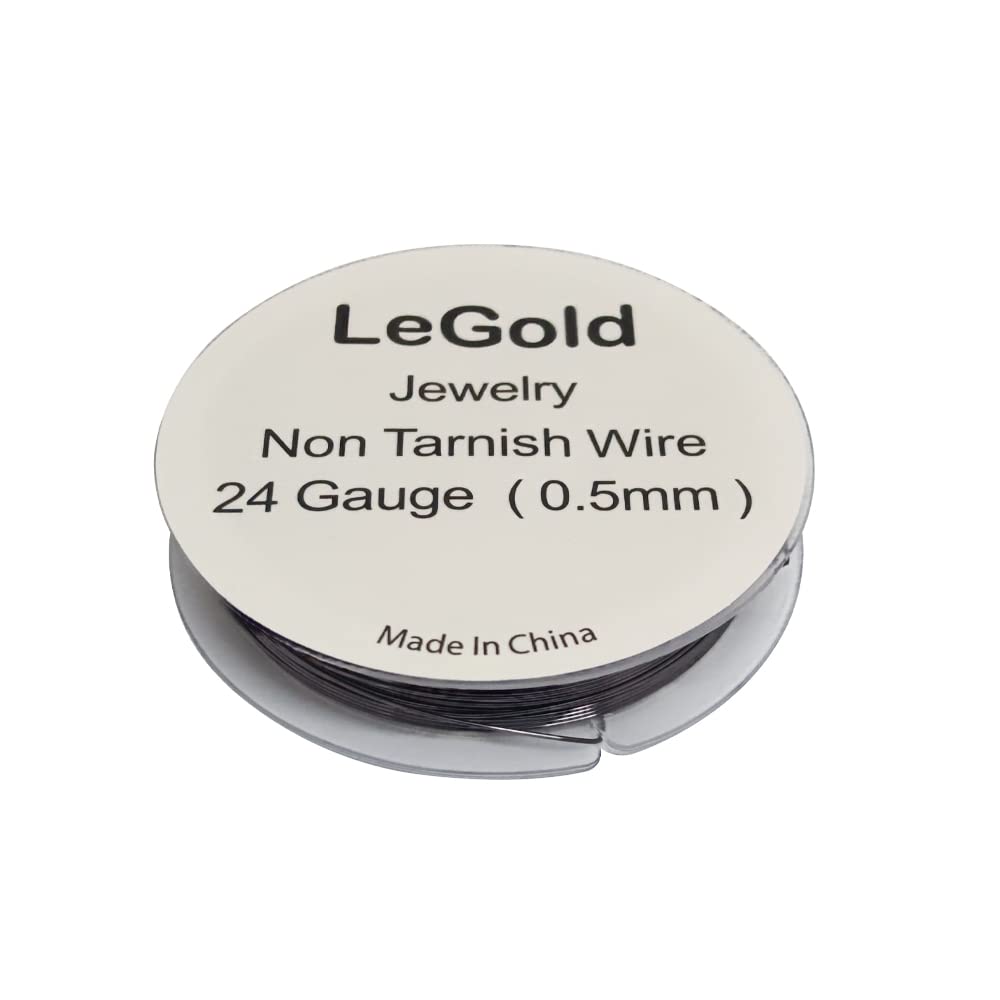 24 Gauge Gun Metal Jewelry Beading Wire 6 Meters