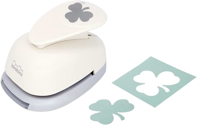 1.5 Inch Shamrock Shape Lever Punch for Paper Crafts