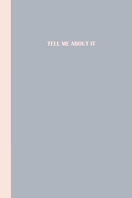 Graph paper journal with grey and pink cover