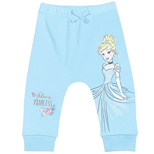 Princess Cinderella Ariel Belle Aurora Baby Girls 4 Pack Pants 24 Months