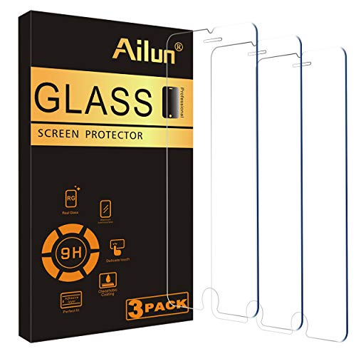 Screen protector for iPhone 8 Plus, 7 Plus, 6s Plus, 6 Plus, 3-pack