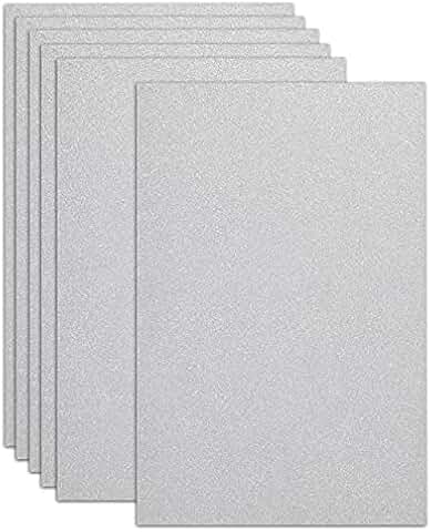 Silver Glitter Card Sheets for Crafts and Invitations